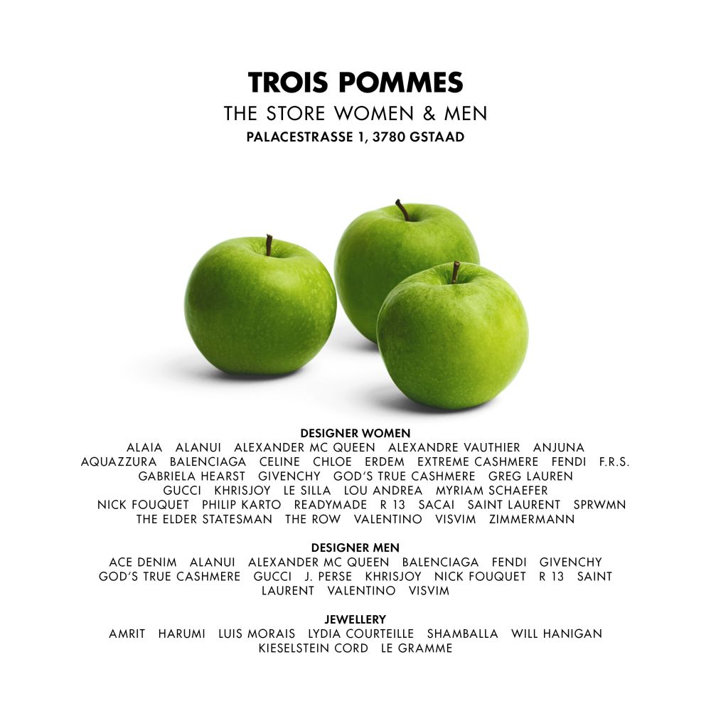 spørge bagagerum liv Trois Pommes